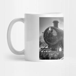 GWR Goods Train - Black and White Mug